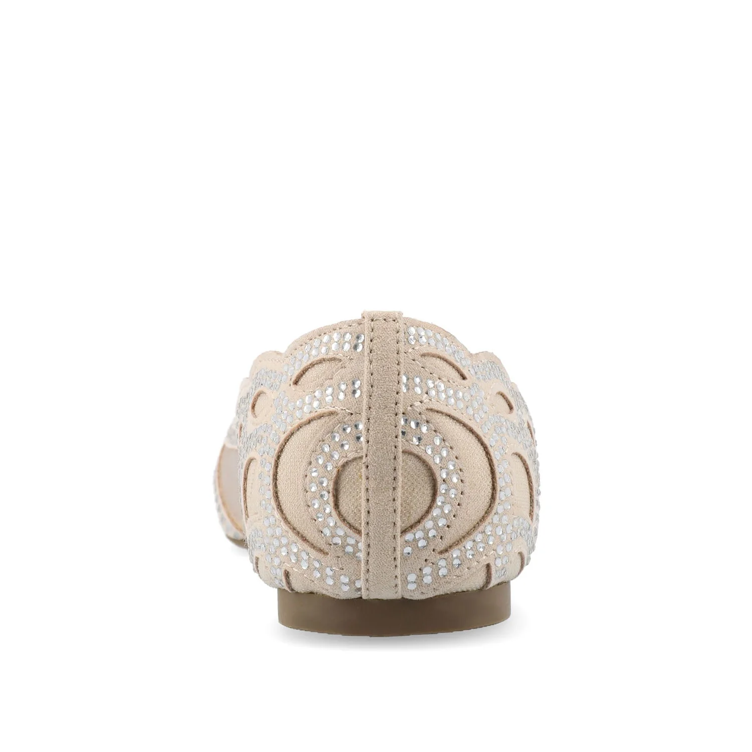 BATAVIA BALLET FLATS IN FAUX SUEDE & MESH - Nude Mesh - Image 7
