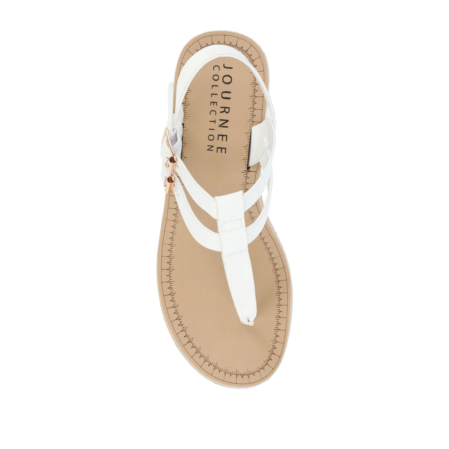 BIANCA WEDGE HEELED SANDALS IN VEGAN LEATHER - White PU - Image 6