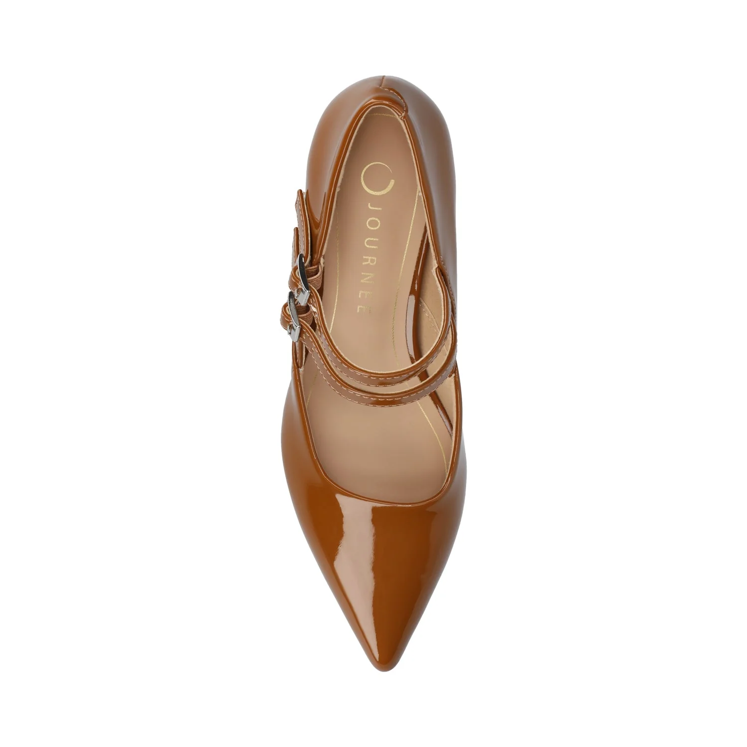CARNATION MARY JANE PUMPS - Cognac - Image 4