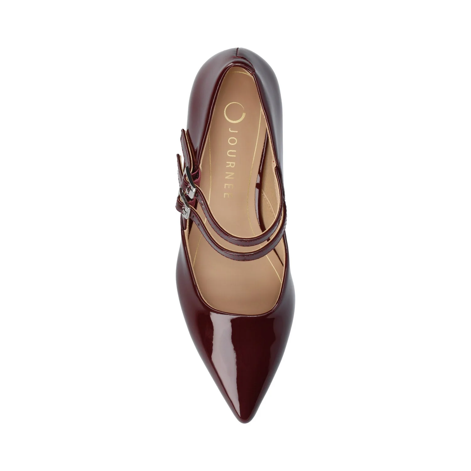 CARNATION MARY JANE PUMPS IN WIDE - Oxblood - Image 4