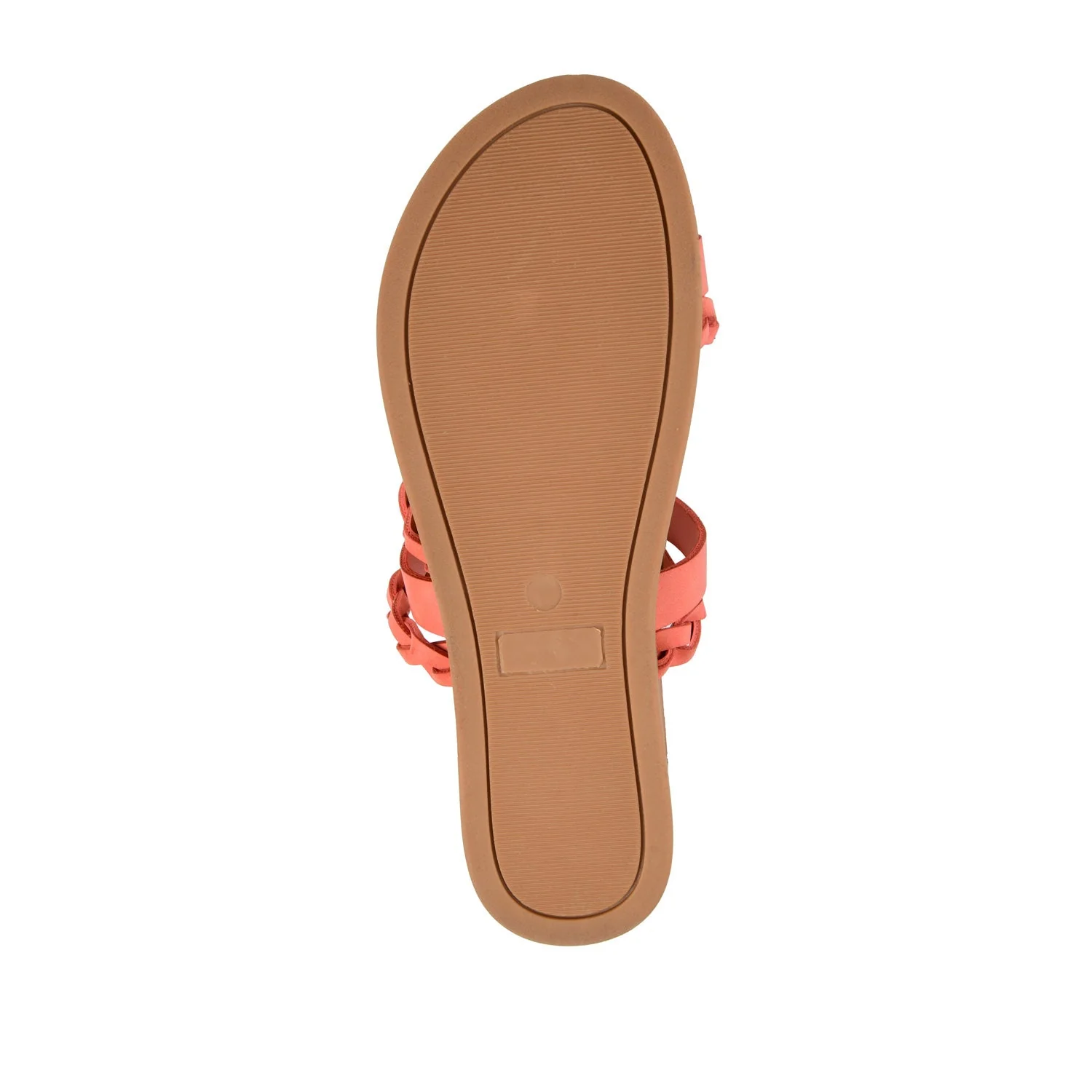 COLETTE SLIDE SANDALS IN VEGAN LEATHER - Coral - Image 8