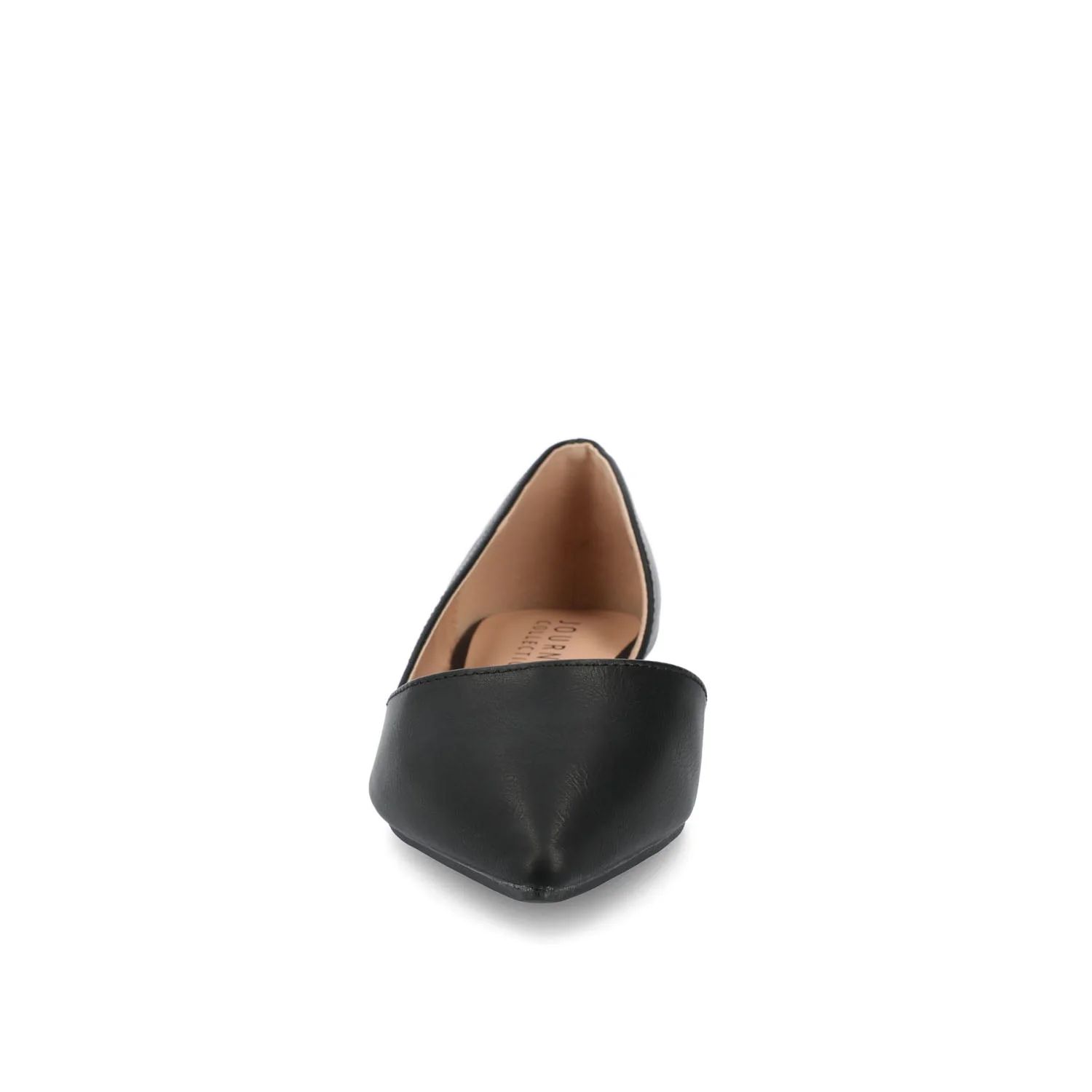 CORTNI D'ORSAY FLATS IN VEGAN LEATHER - Black PU - Image 4