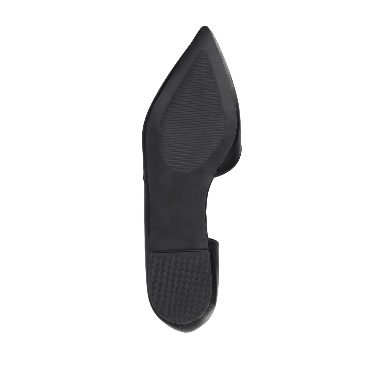 CORTNI D'ORSAY FLATS IN VEGAN LEATHER - Black PU - Image 7