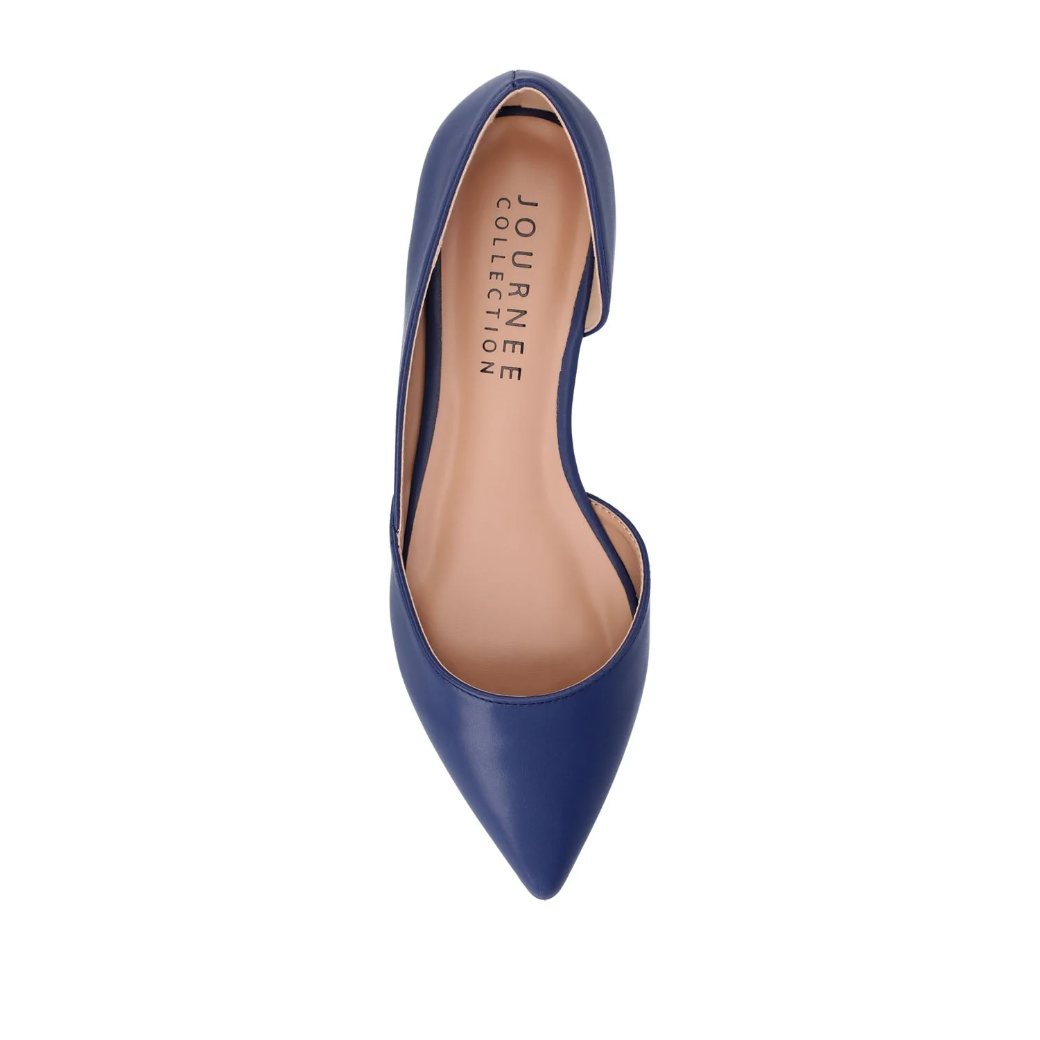 CORTNI D'ORSAY FLATS IN VEGAN LEATHER - Blue PU - Image 6