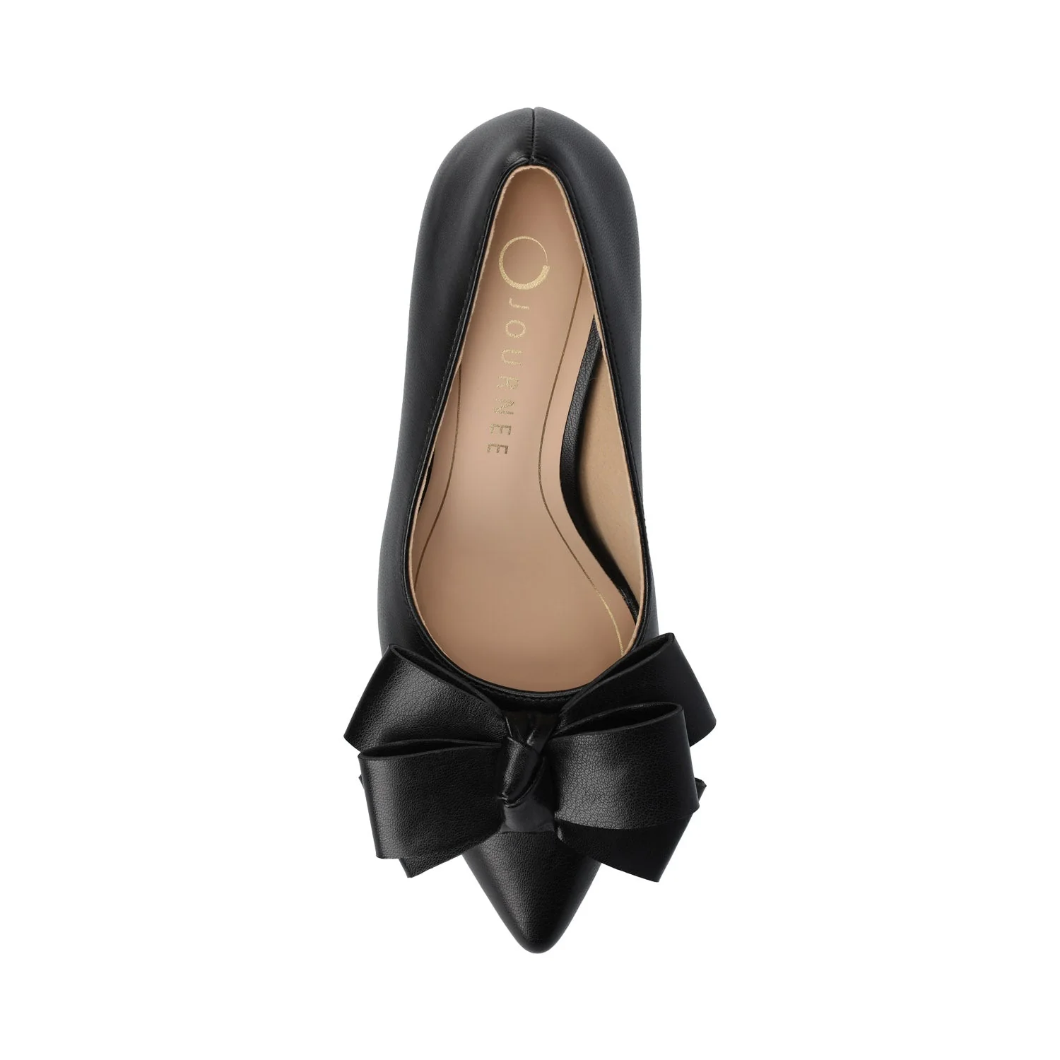 CRYSTOL STILETTO PUMP HEELS IN VEGAN LEATHER - Black - Image 4