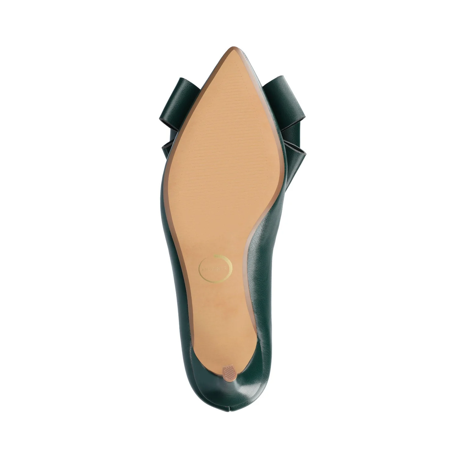 CRYSTOL STILETTO PUMP HEELS IN VEGAN LEATHER IN WIDE - Pine - Image 5