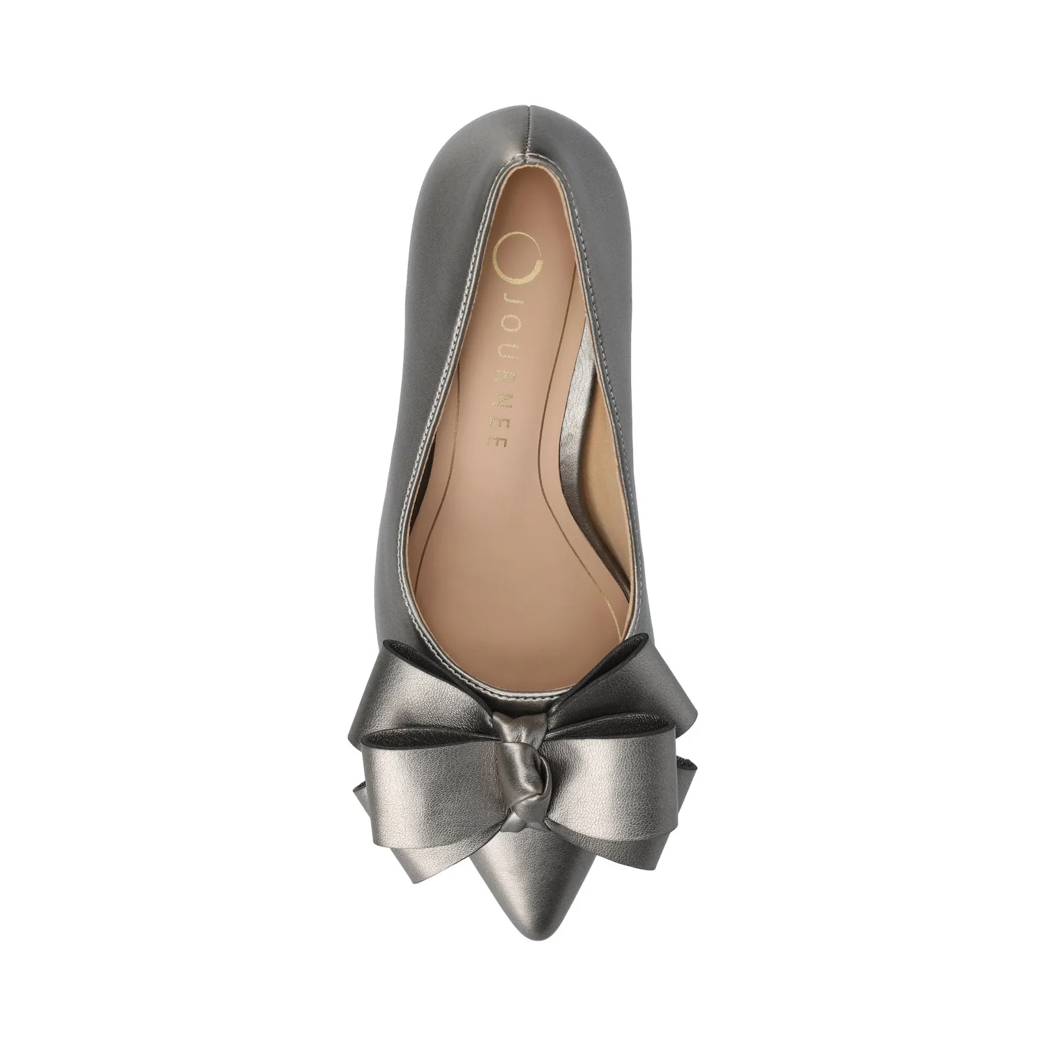 CRYSTOL STILETTO PUMP HEELS IN VEGAN LEATHER - Pewter - Image 4