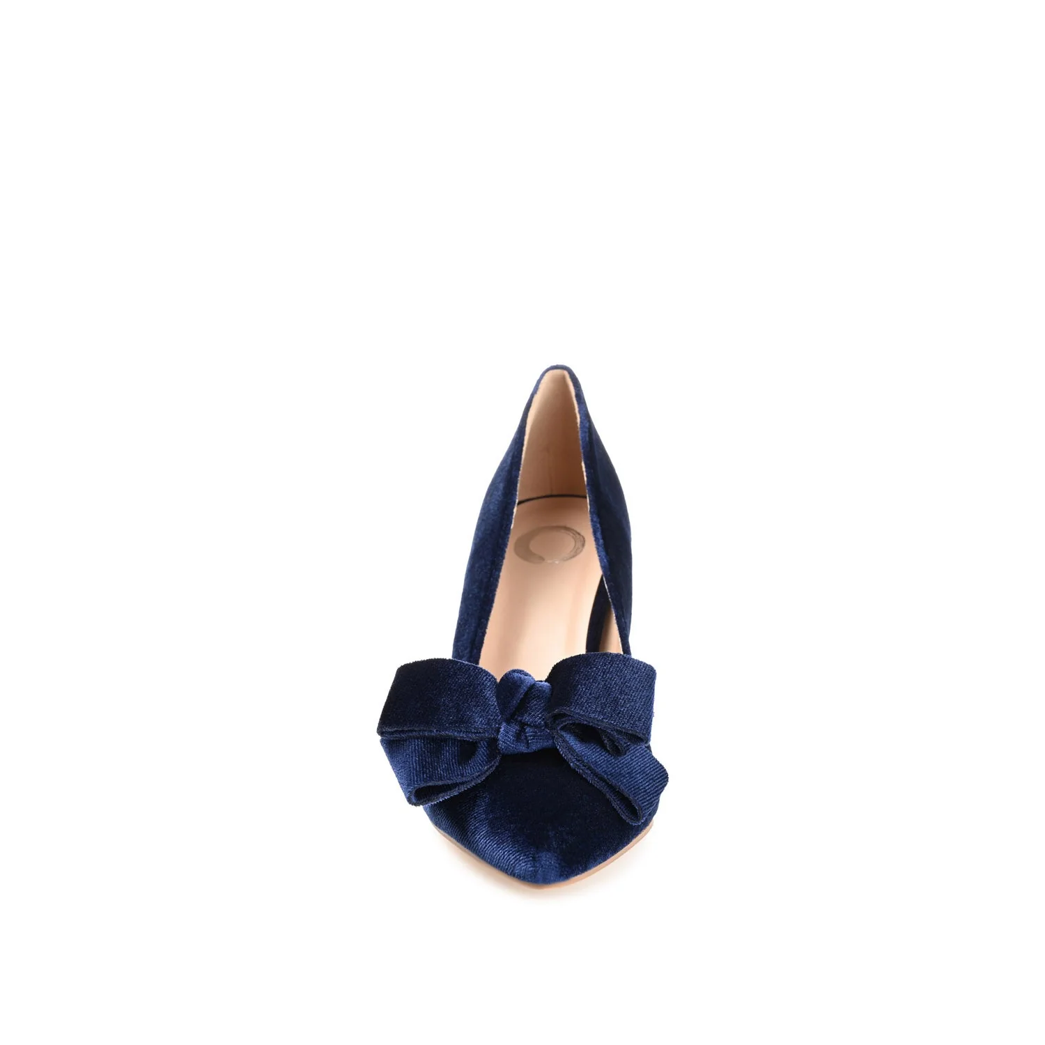 CRYSTOL STILETTO PUMP HEELS IN WIDE - Navy Nubuck - Image 5
