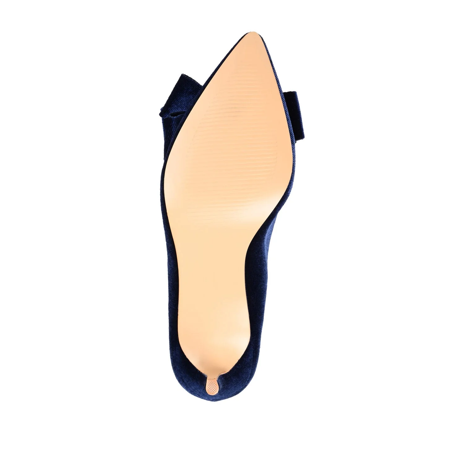 CRYSTOL STILETTO PUMP HEELS IN WIDE - Navy Nubuck - Image 8