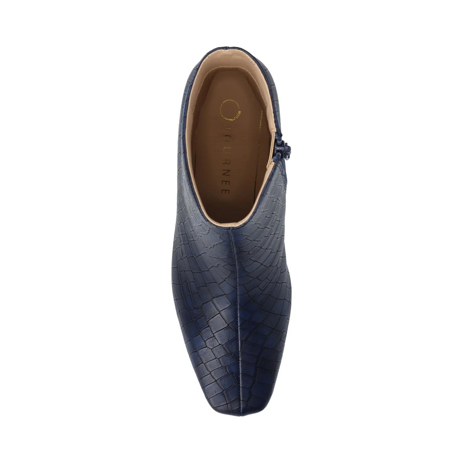 HAYLINN SQUARE TOE BOOTIES - Blue Croco - Image 4