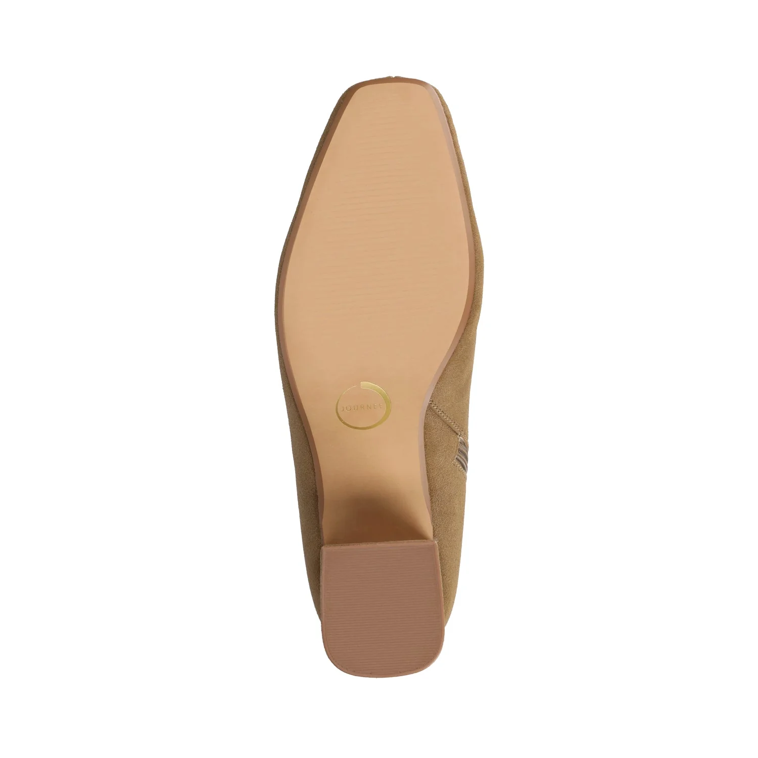 HAYLINN SQUARE TOE BOOTIES - Taupe Suede - Image 5