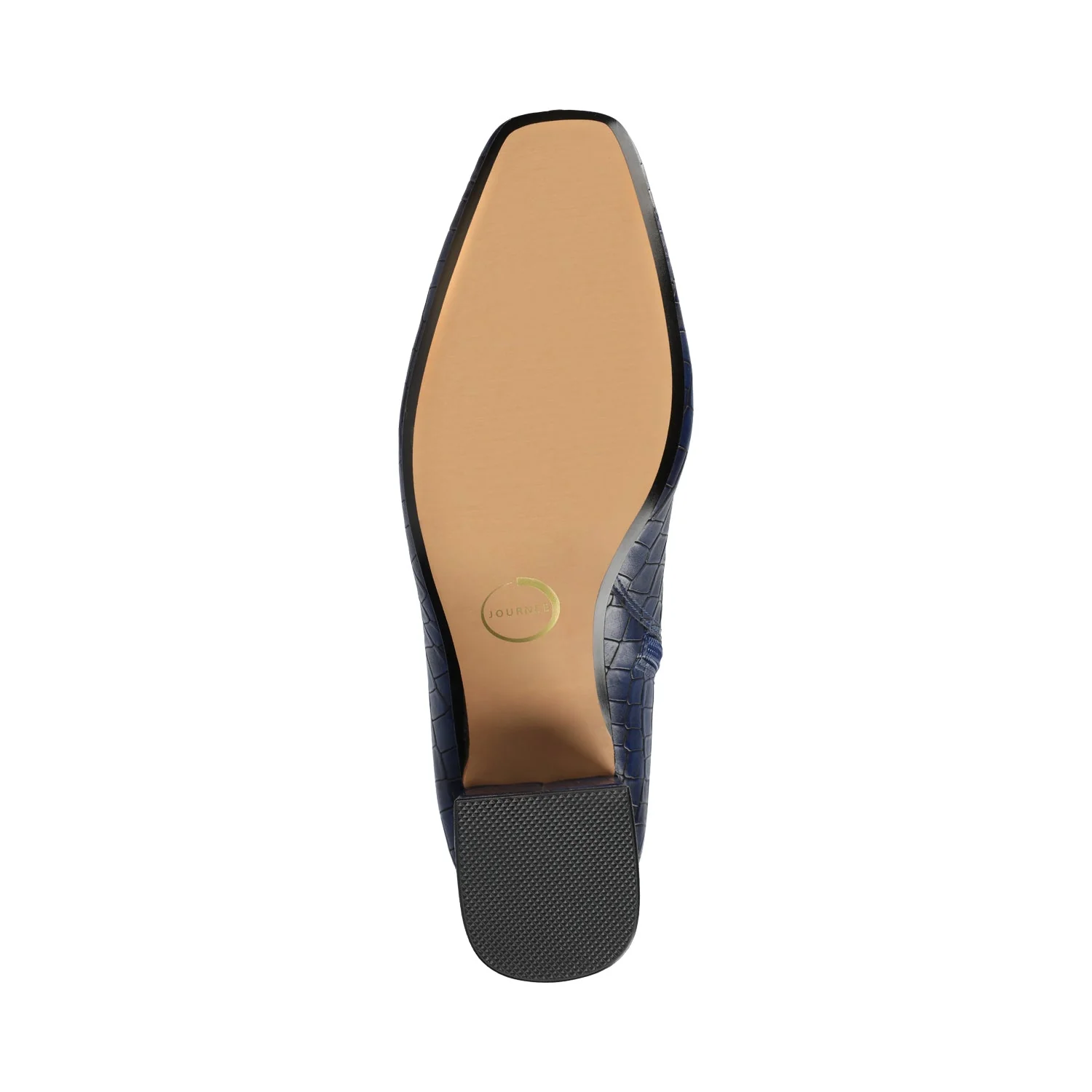 HAYLINN SQUARE TOE BOOTIES IN WIDE WIDTH - Blue Croco - Image 5