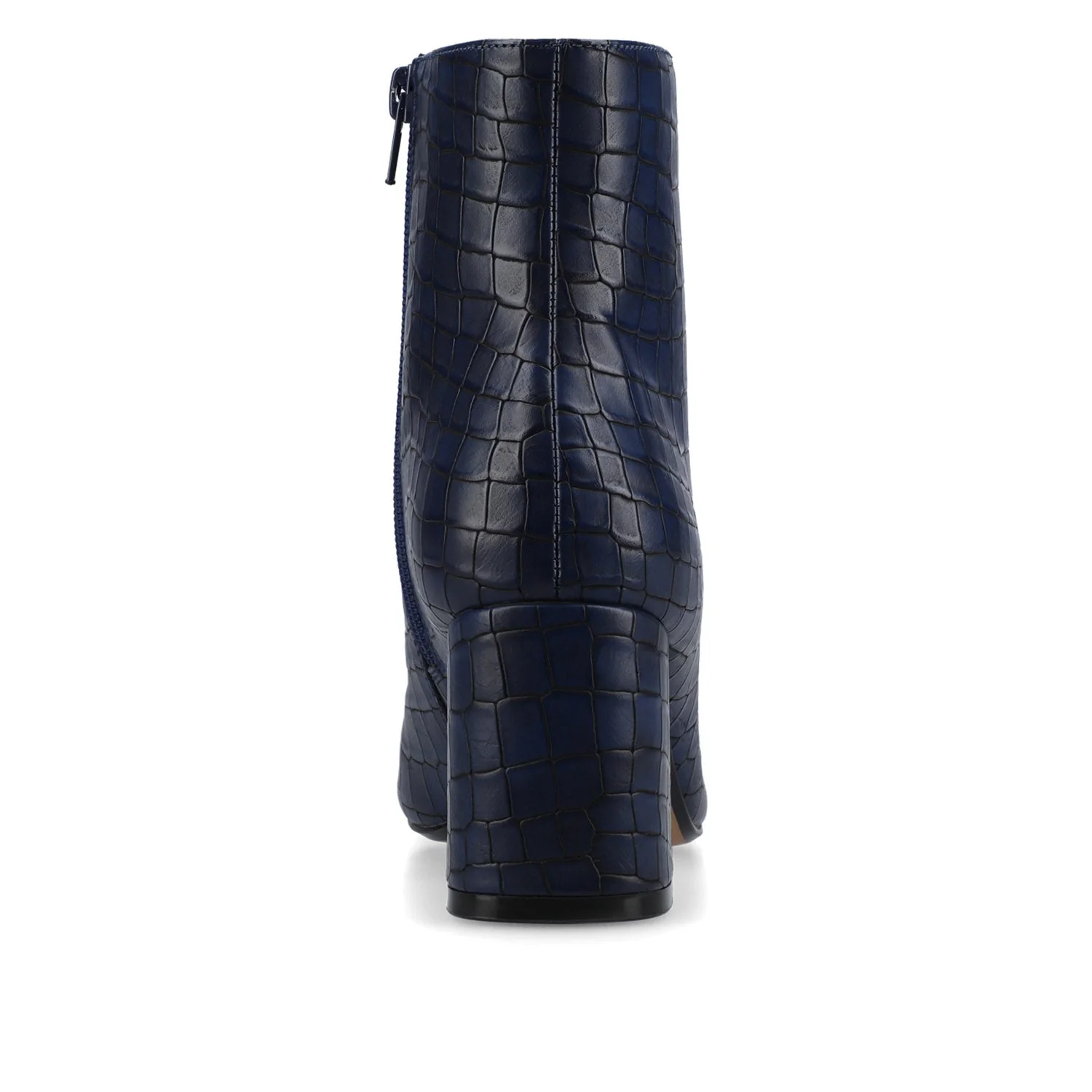 HAYLINN SQUARE TOE BOOTIES IN WIDE WIDTH - Blue Croco - Image 6