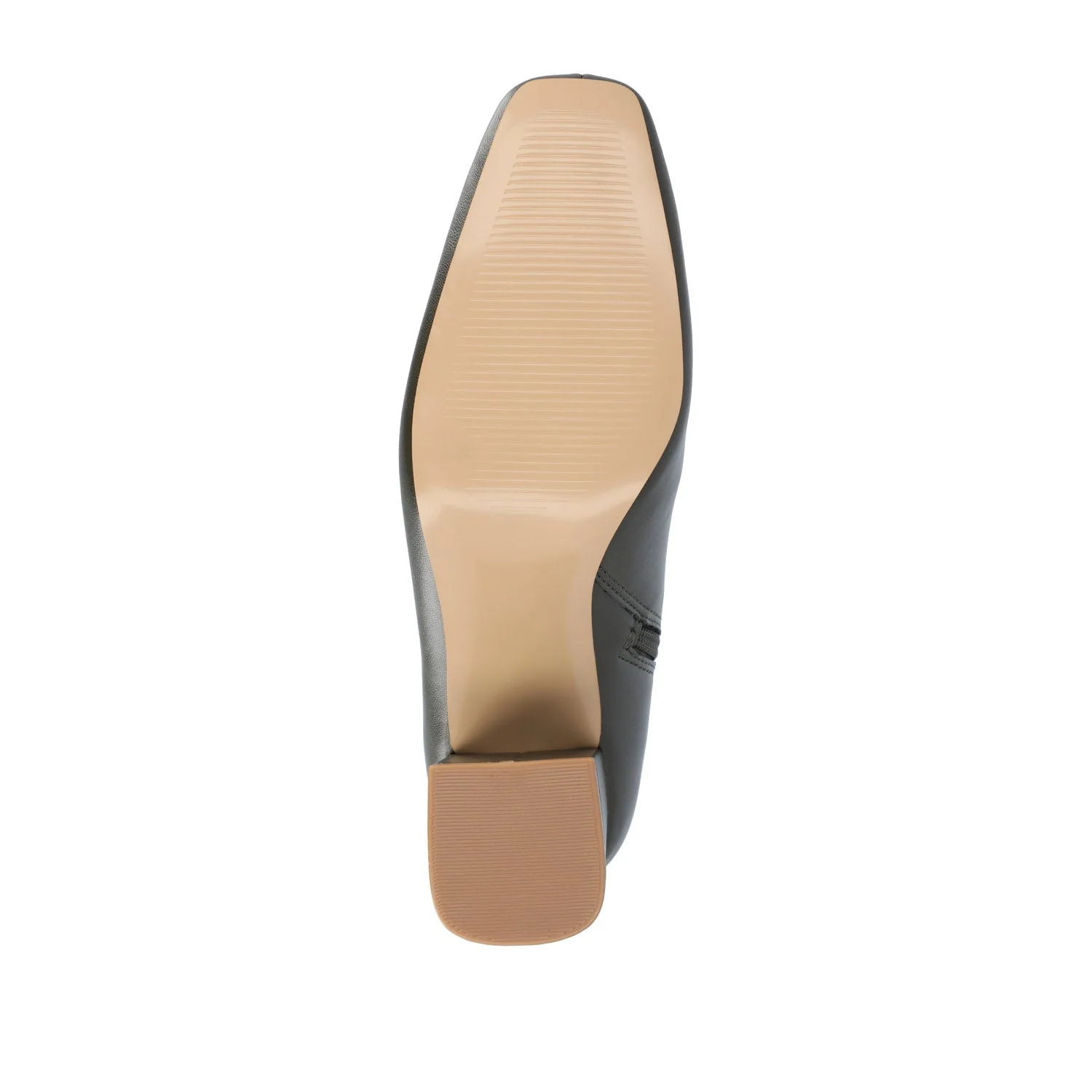 HAYLINN SQUARE TOE BOOTIES IN VEGAN LEATHER - Green PU - Image 9