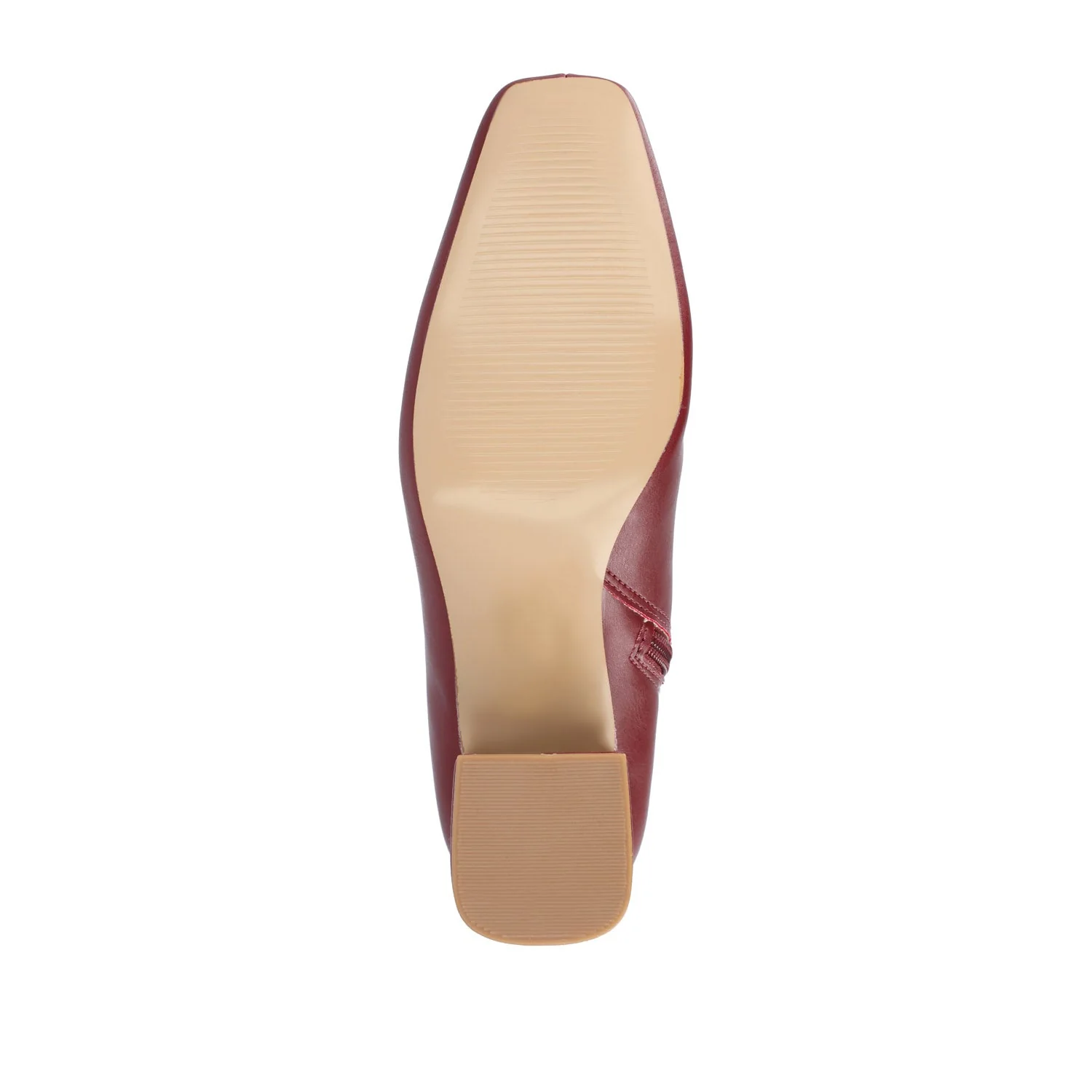 HAYLINN VEGAN LEATHER BOOTIES IN WIDE - Brick PU - Image 10