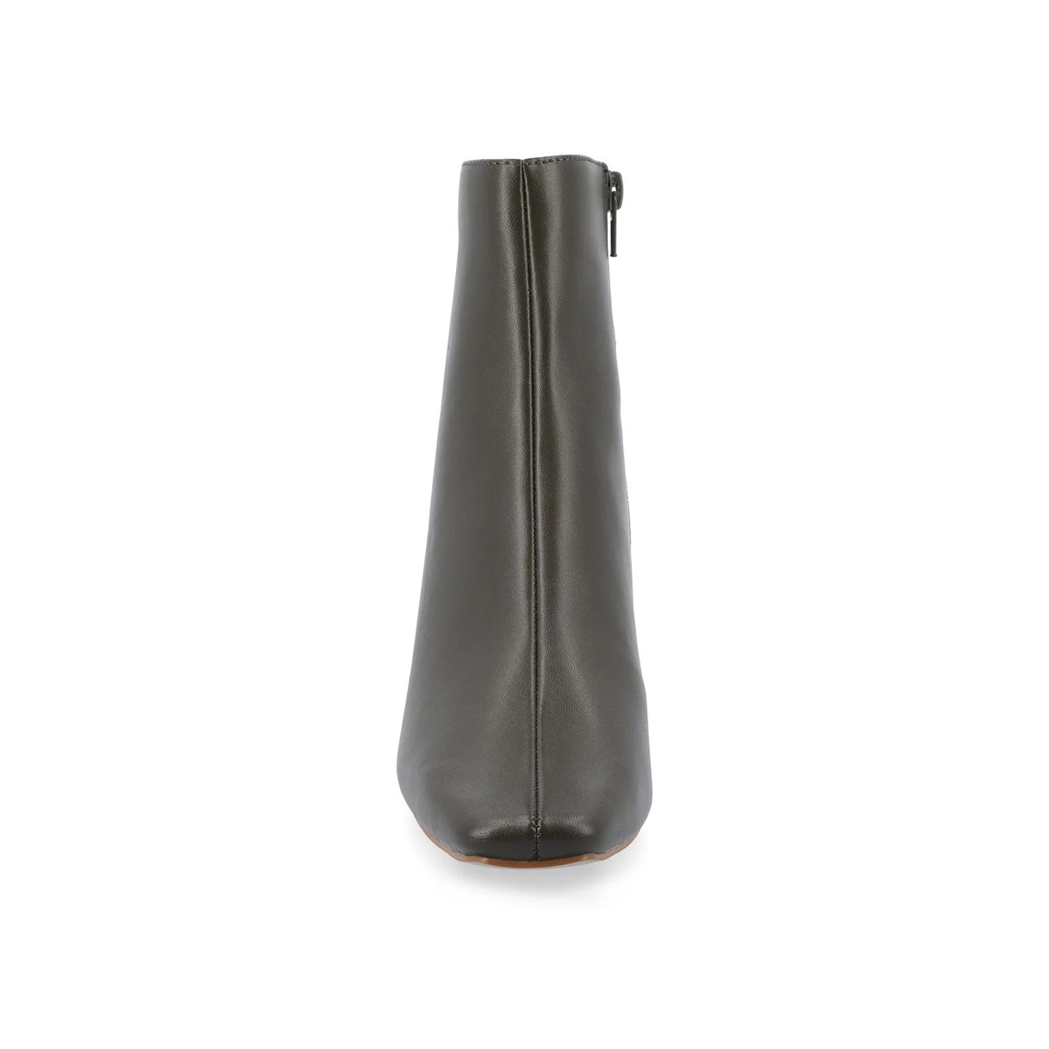 HAYLINN VEGAN LEATHER BOOTIES IN WIDE - Green PU - Image 5