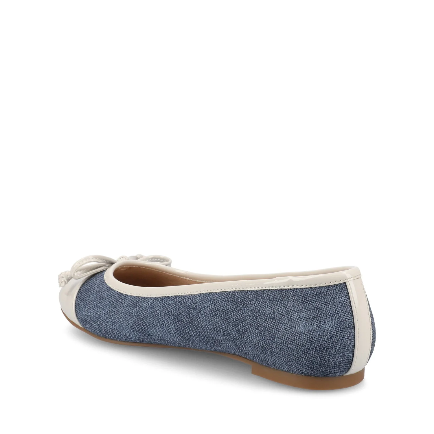 KAIAH CAPTOE BALLET FLATS IN WIDE - Classic Blue Denim - Image 4