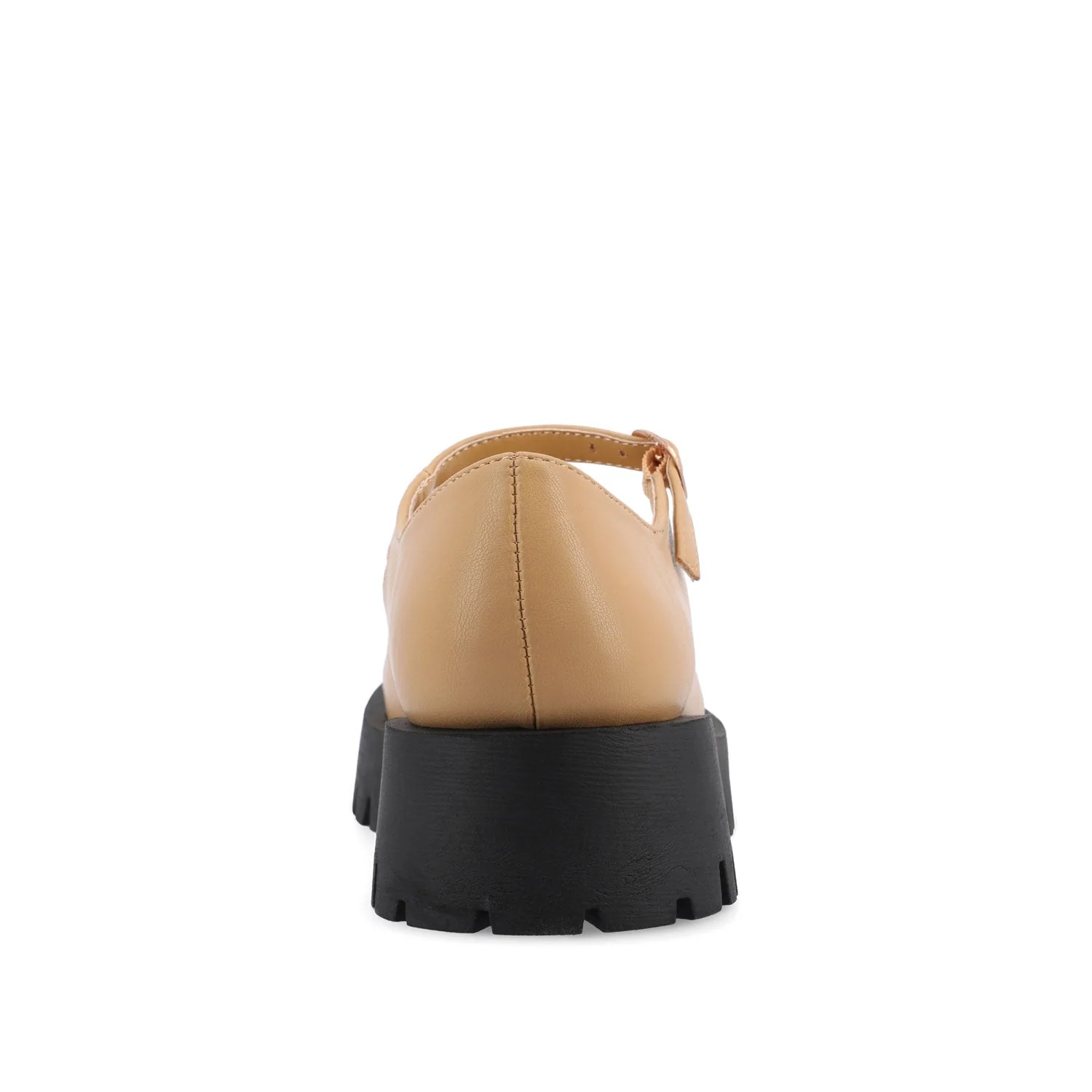 KAMIE LUG SOLE MARY JANE FLATS - Tan PU - Image 6