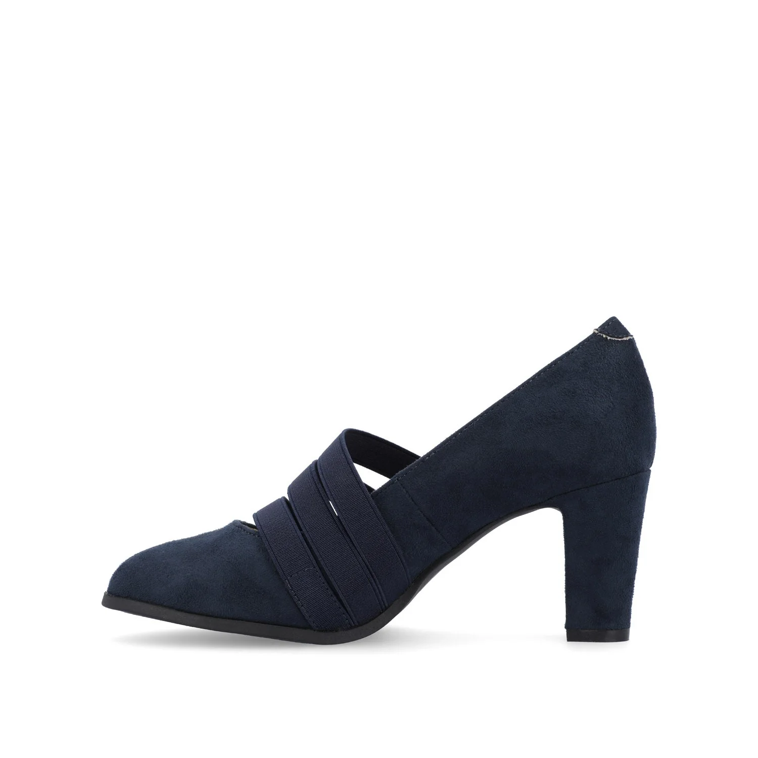 LOREN MARY JANE PUMP HEELS IN NARROW - Navy Nubuck - Image 3