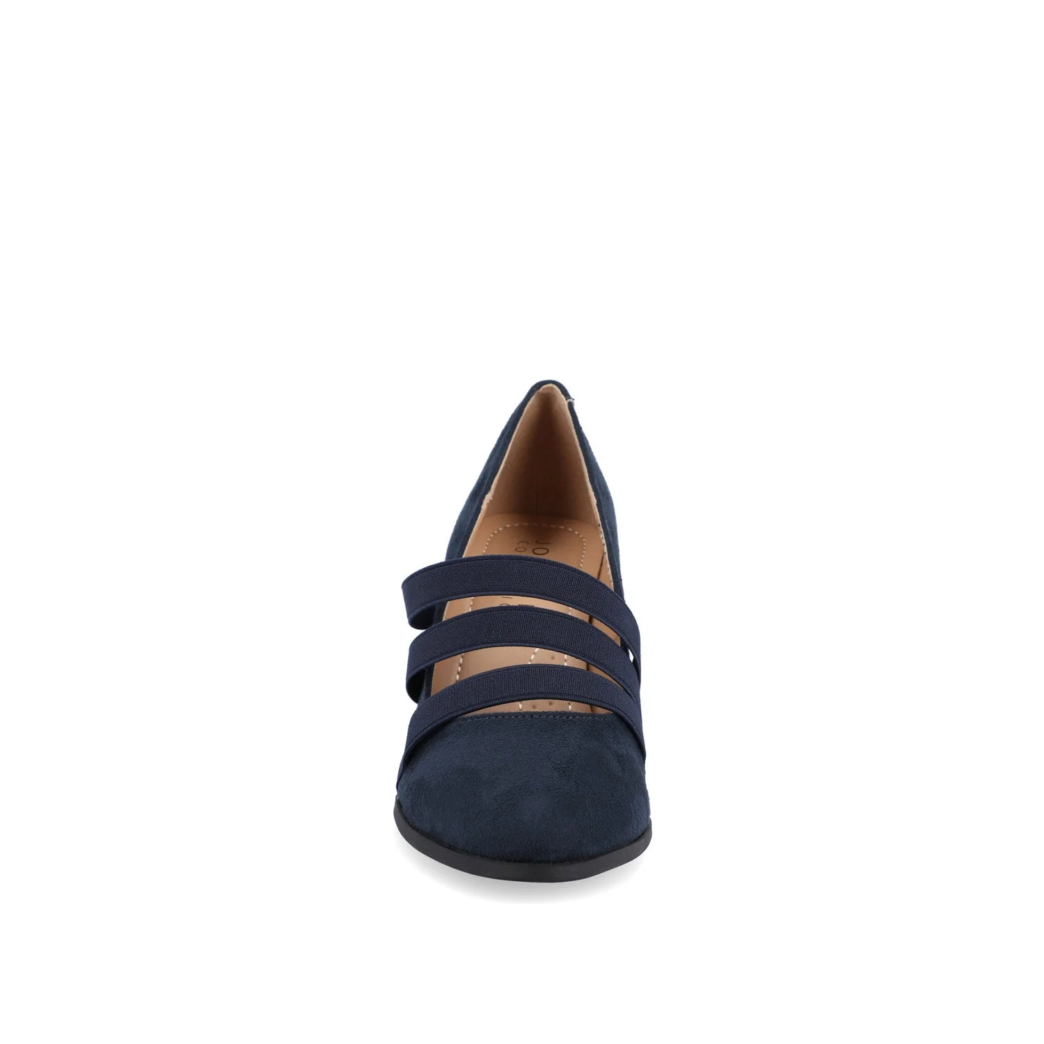 LOREN MARY JANE PUMP HEELS IN NARROW - Navy Nubuck - Image 5