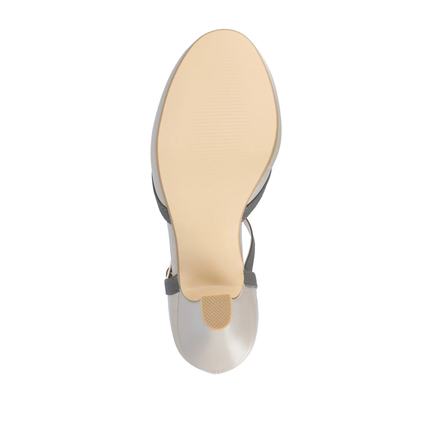 OLINA T-STRAP PUMP HEELS IN NARROW - Grey - Image 8