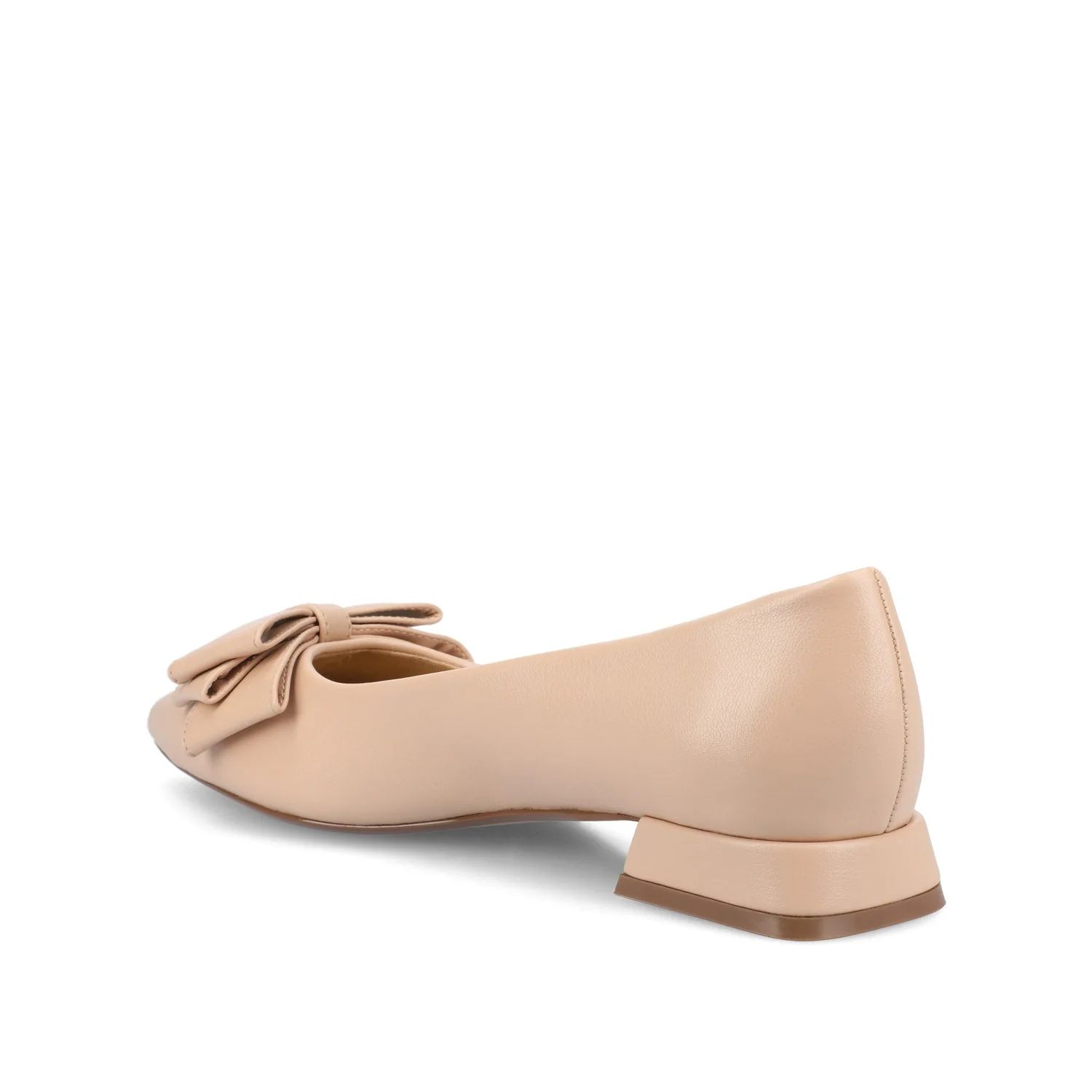 OPHELIA LOW BLOCK BALLET FLATS VEGAN LEATHER - Beige - Image 4