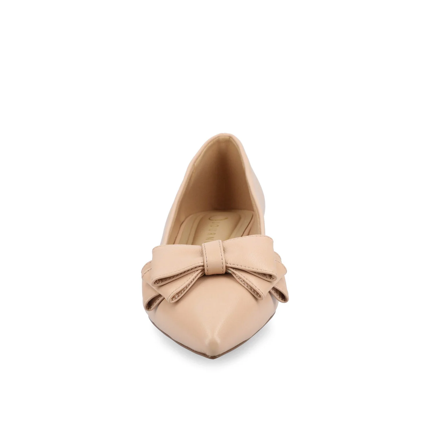 OPHELIA LOW BLOCK BALLET FLATS VEGAN LEATHER - Beige - Image 5