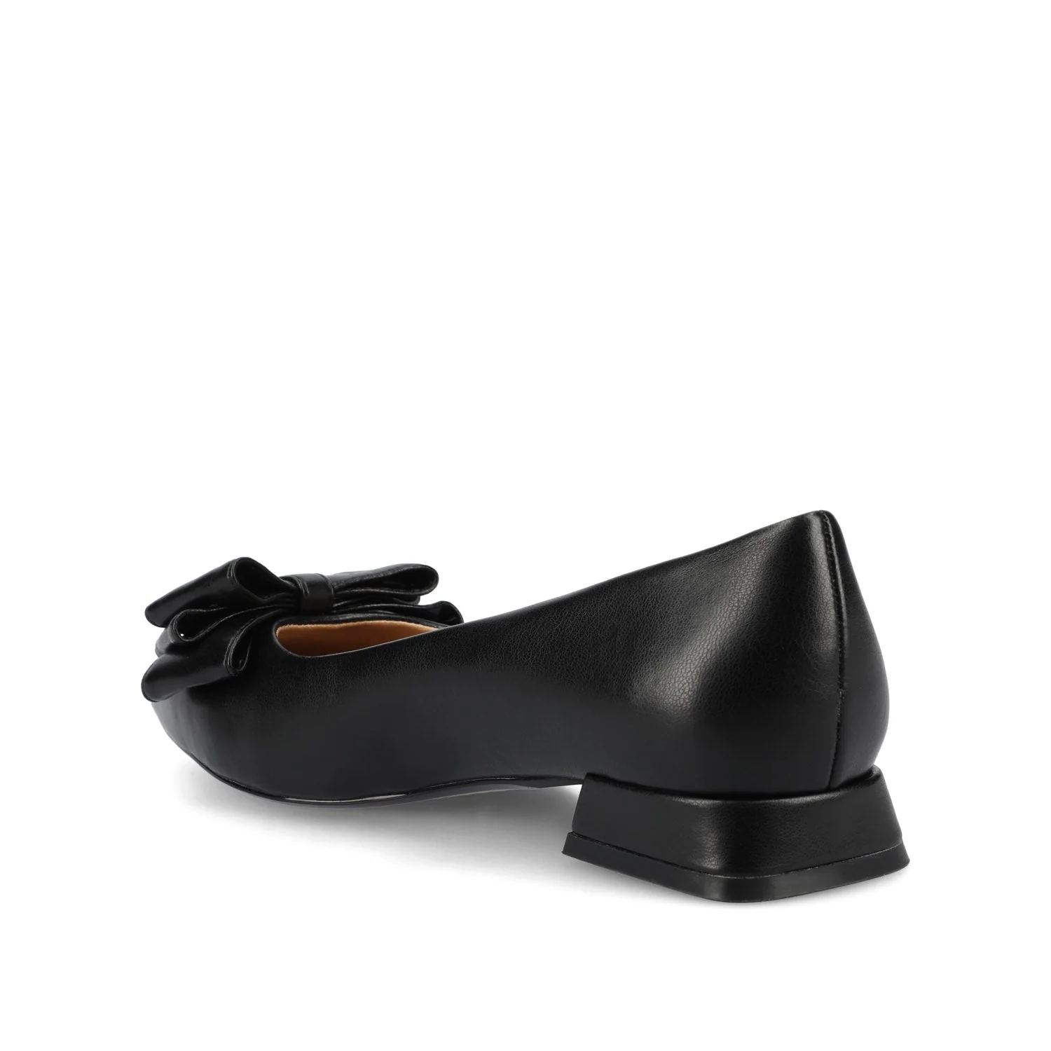 OPHELIA LOW BLOCK BALLET FLATS VEGAN LEATHER - Black PU - Image 4