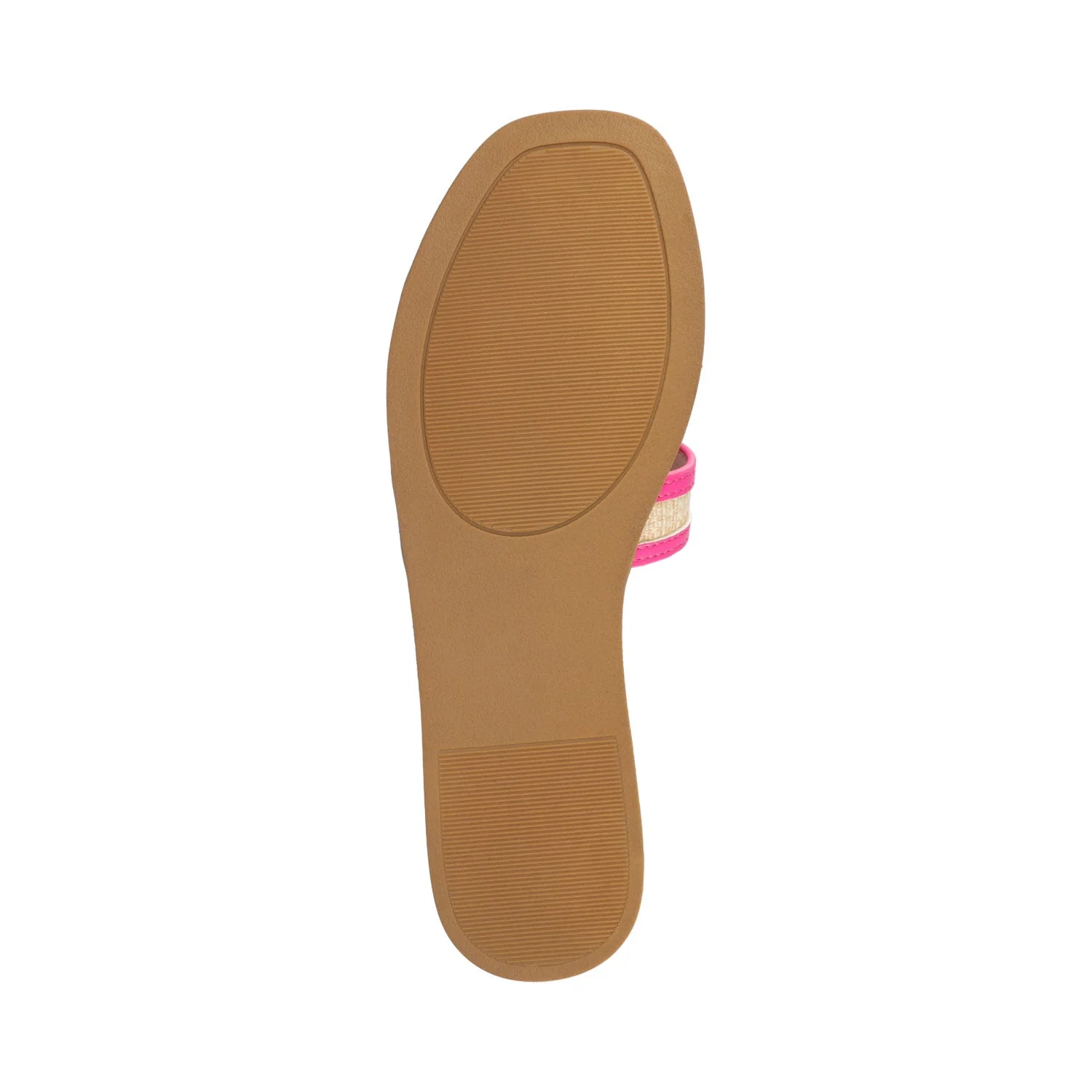 PRIMAH FLAT SANDALS - Fuschia Raffia - Image 5