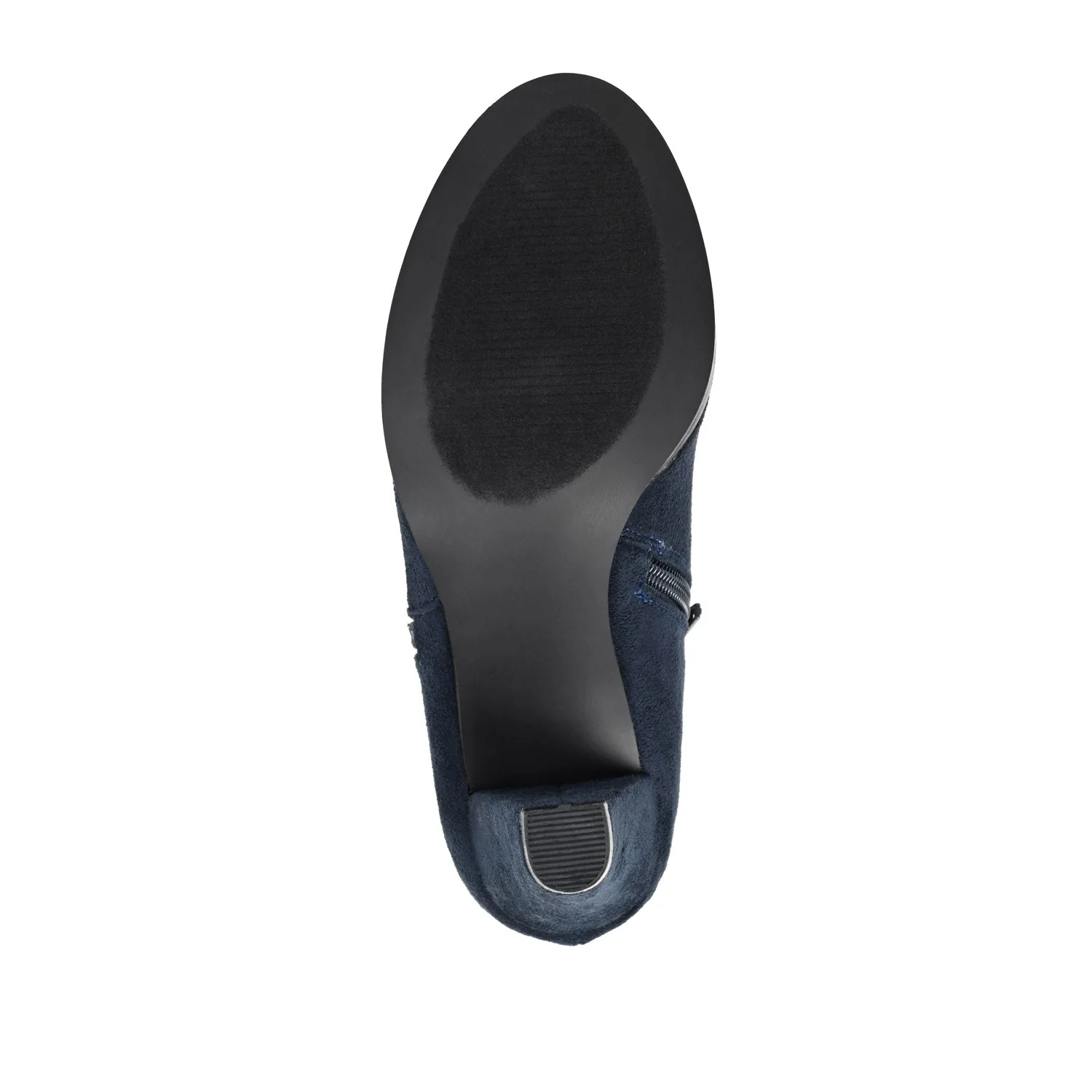 SANZI ZIP-UP BOOTIES IN FAUX SUEDE - Navy Nubuck - Image 8