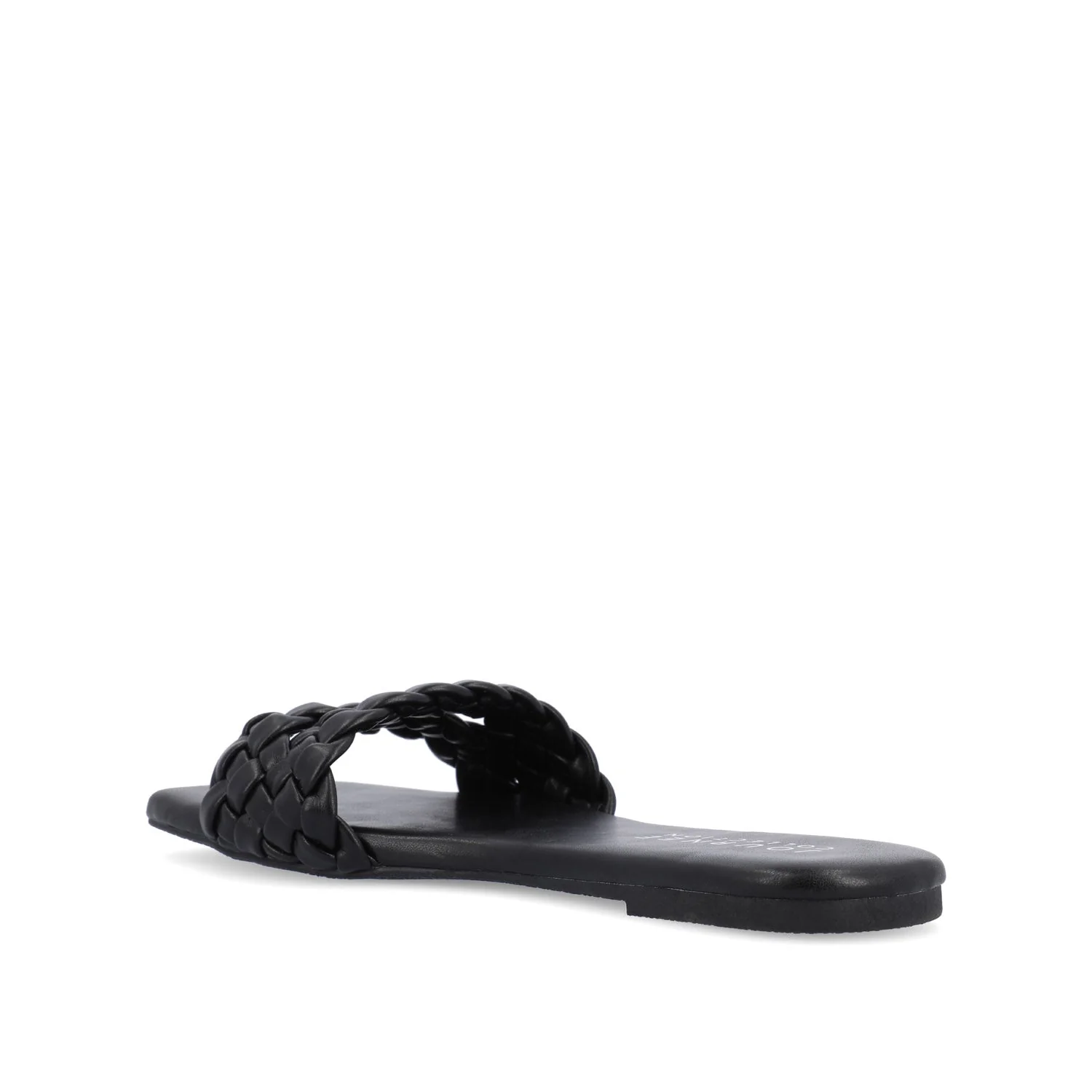 SAWYERR SLIDE SANDALS IN VEGAN LEATHER - Black - Image 4