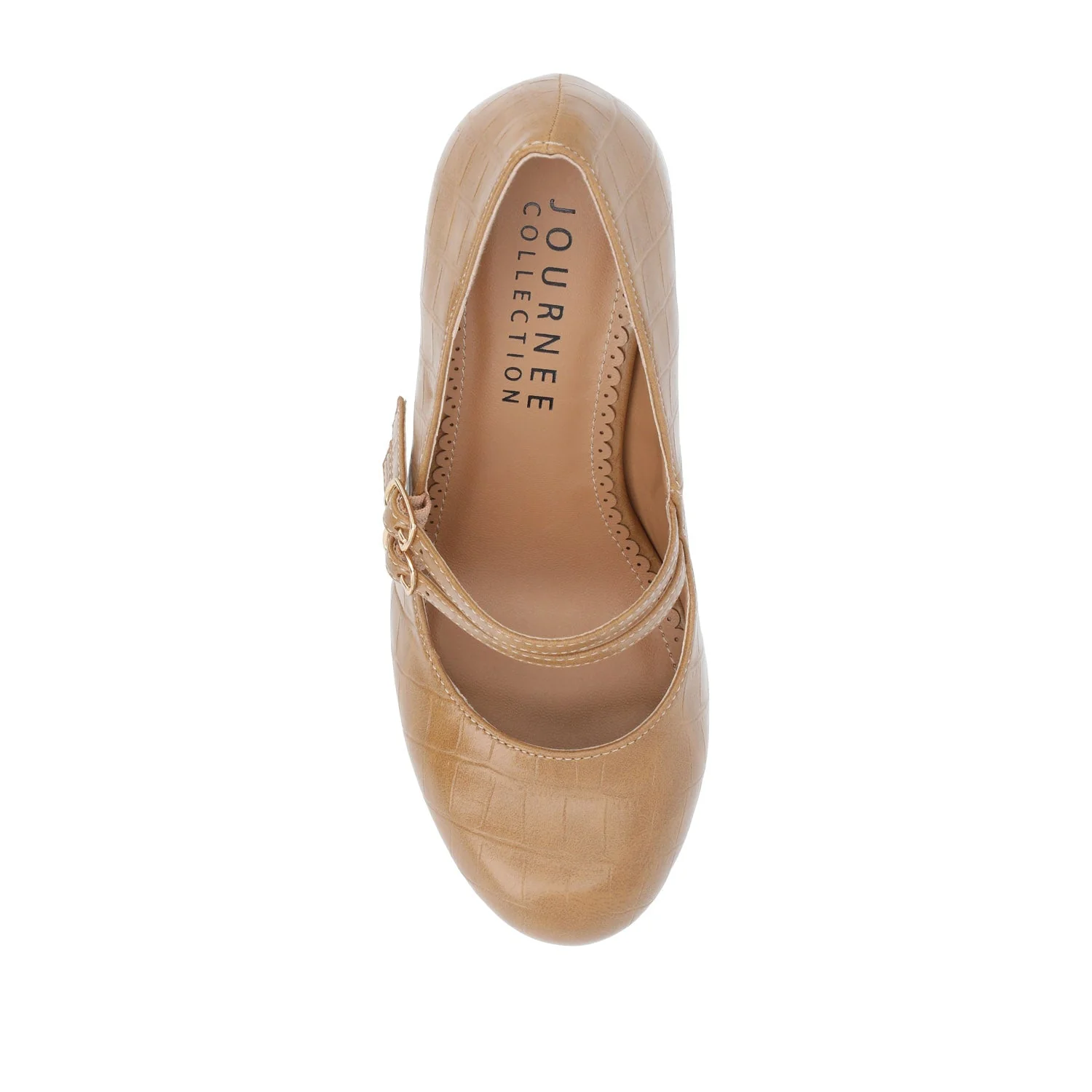 WINDY STATEMENT MARY JANE PUMP HEELS IN NARROW - Tan - Image 6
