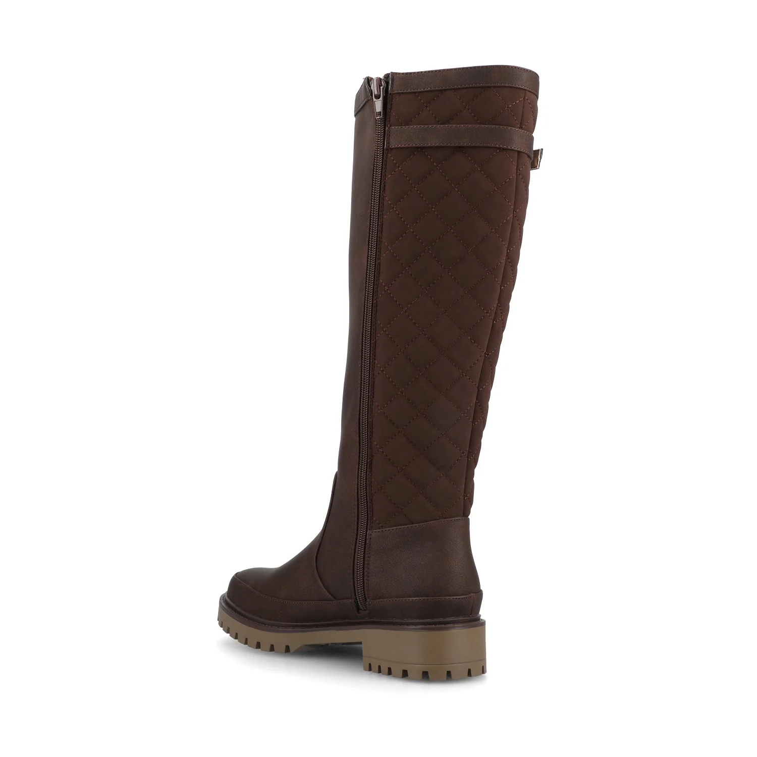 ZEMMIE QUILTED BOOTS - Vintage Chocolate - Image 3